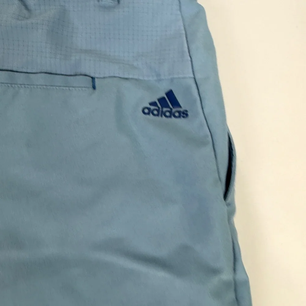 Adidas Golf Shorts Mens 40 Blue Performance Stretch‎ Flat Front Activewear